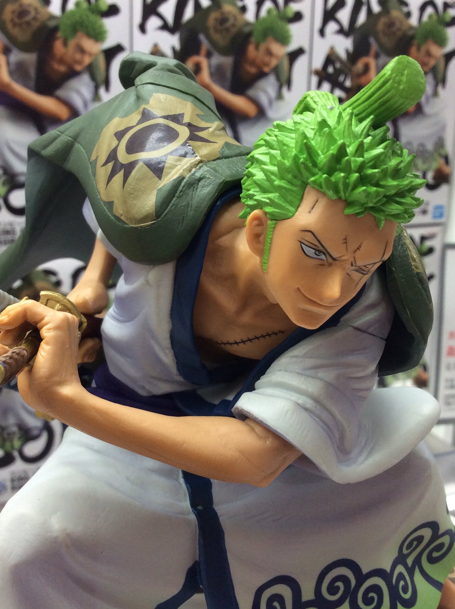 Zoro Wano ของแท้ JP แมวทอง - King of Artist Banpresto [โมเดลวันพีช]