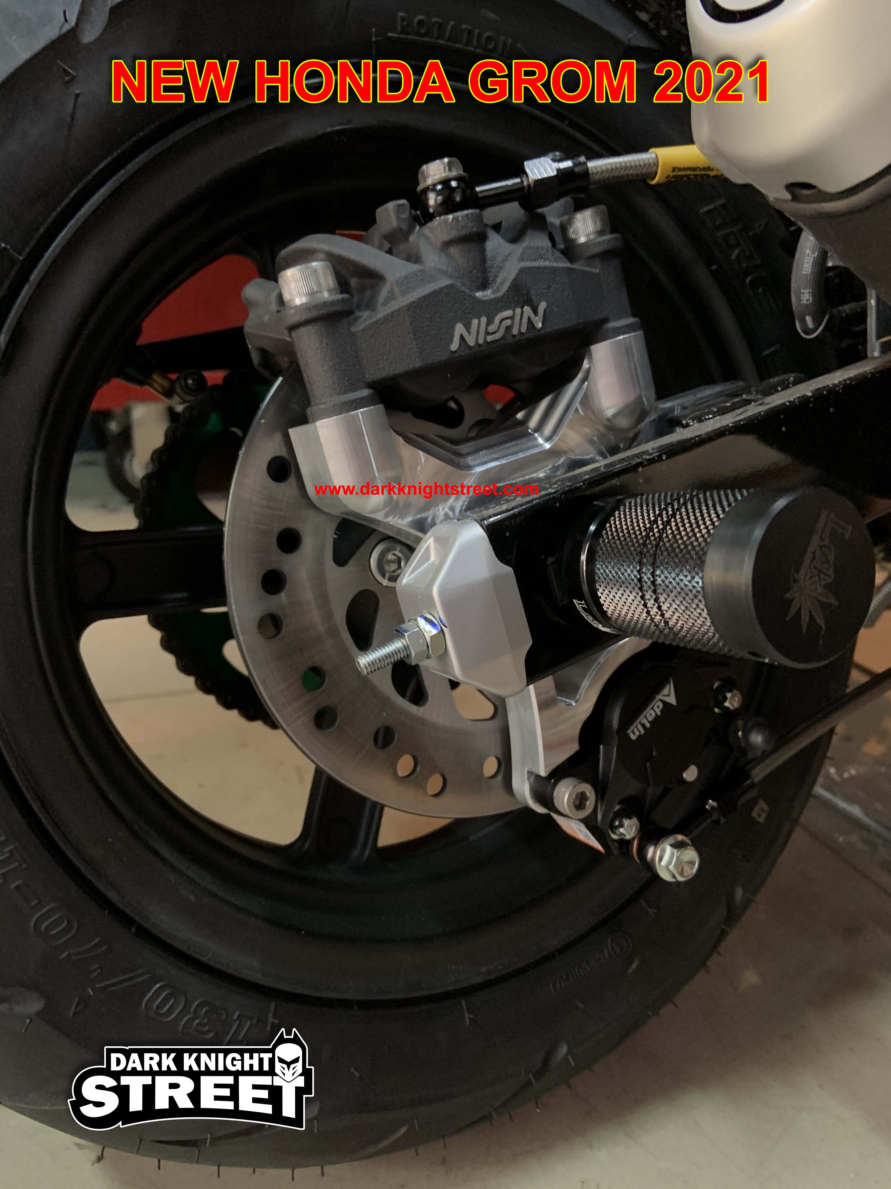 New Honda GROM 2021 - 2022 Axle sliders front and rear wheels complete kit