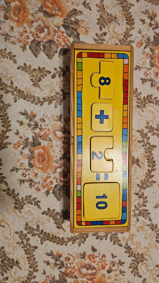 กล่องจิ๊กซอว์บวกลบ (ตัวเลข/จุด) ,ของเล่นไม้ ,ตัวเลข,บวกลบเลข ของเล่นเสริมทักษะการเรียนรู้, ของเล่นเสริมพัฒนาการเด็กอนุบาล, สื่อการสอนปฐมวัย, พร้อมส่ง