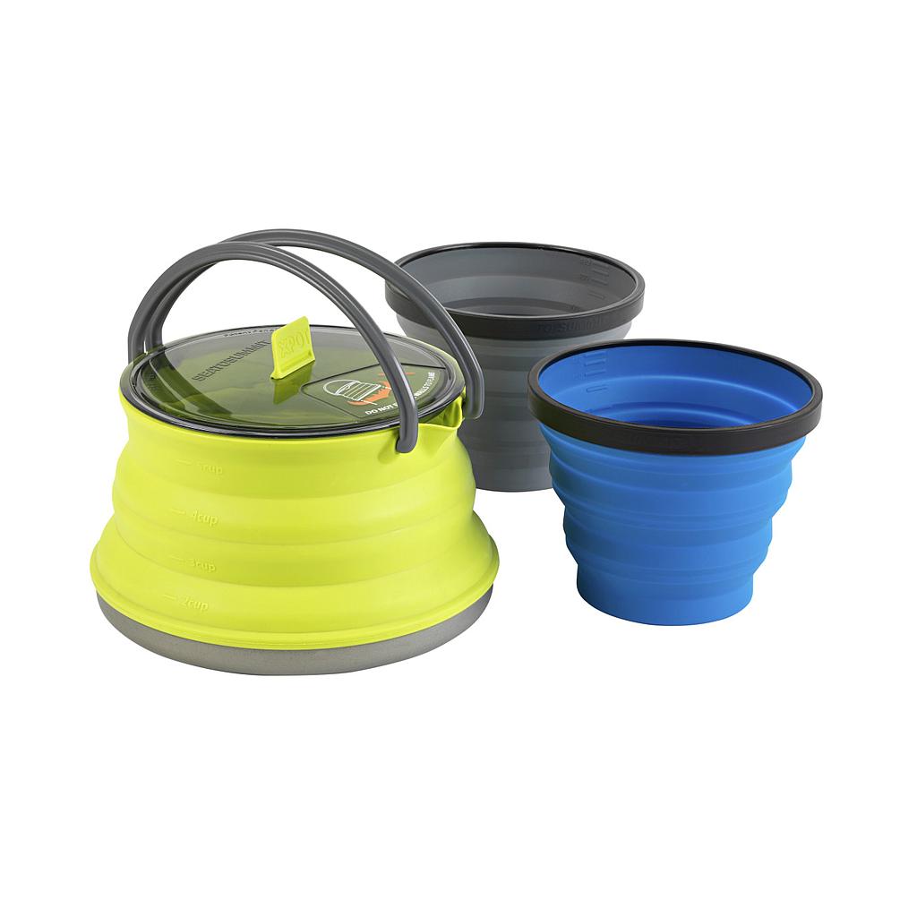 SeatoSummit X-Set 11 : 3pc (X-Pot Kettle 1.3L & 2 X-Mugs) SSCK016ELGBF