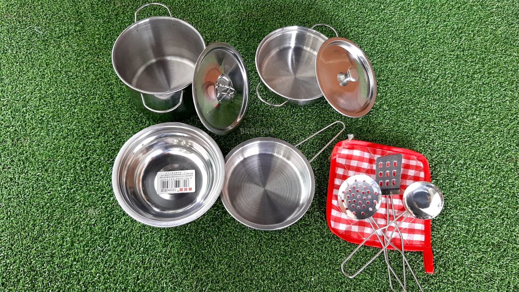 1500 เครื่องครัวอลูมิเนียม ของเล่นเสริมพัฒนาการ ,ของเล่นเสริมทักษะ,ของเล่นเด็ก, สื่อการสอนอนุบาล