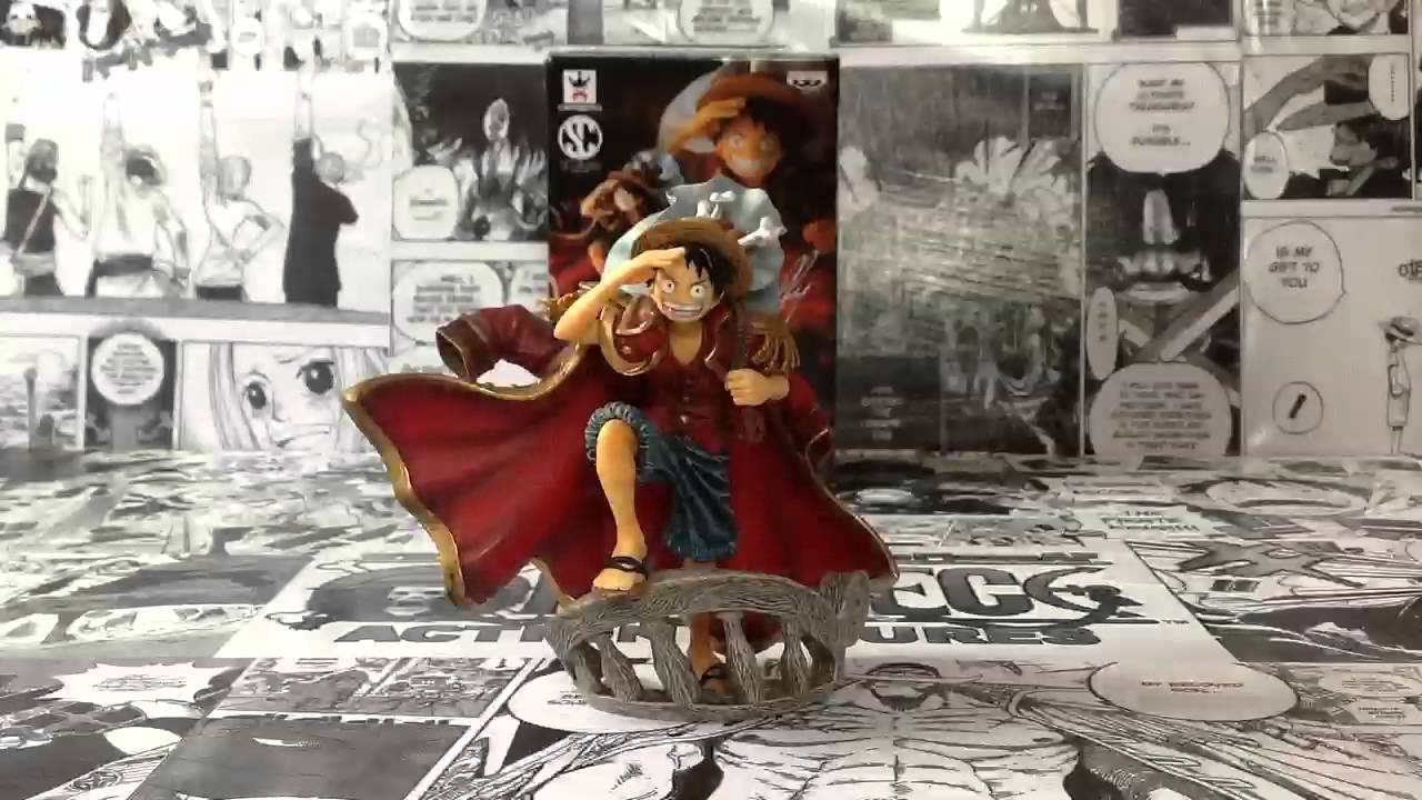 Luffy ของแท้ JP แมวทอง - Scultures Banpresto [โมเดลวันพีช]