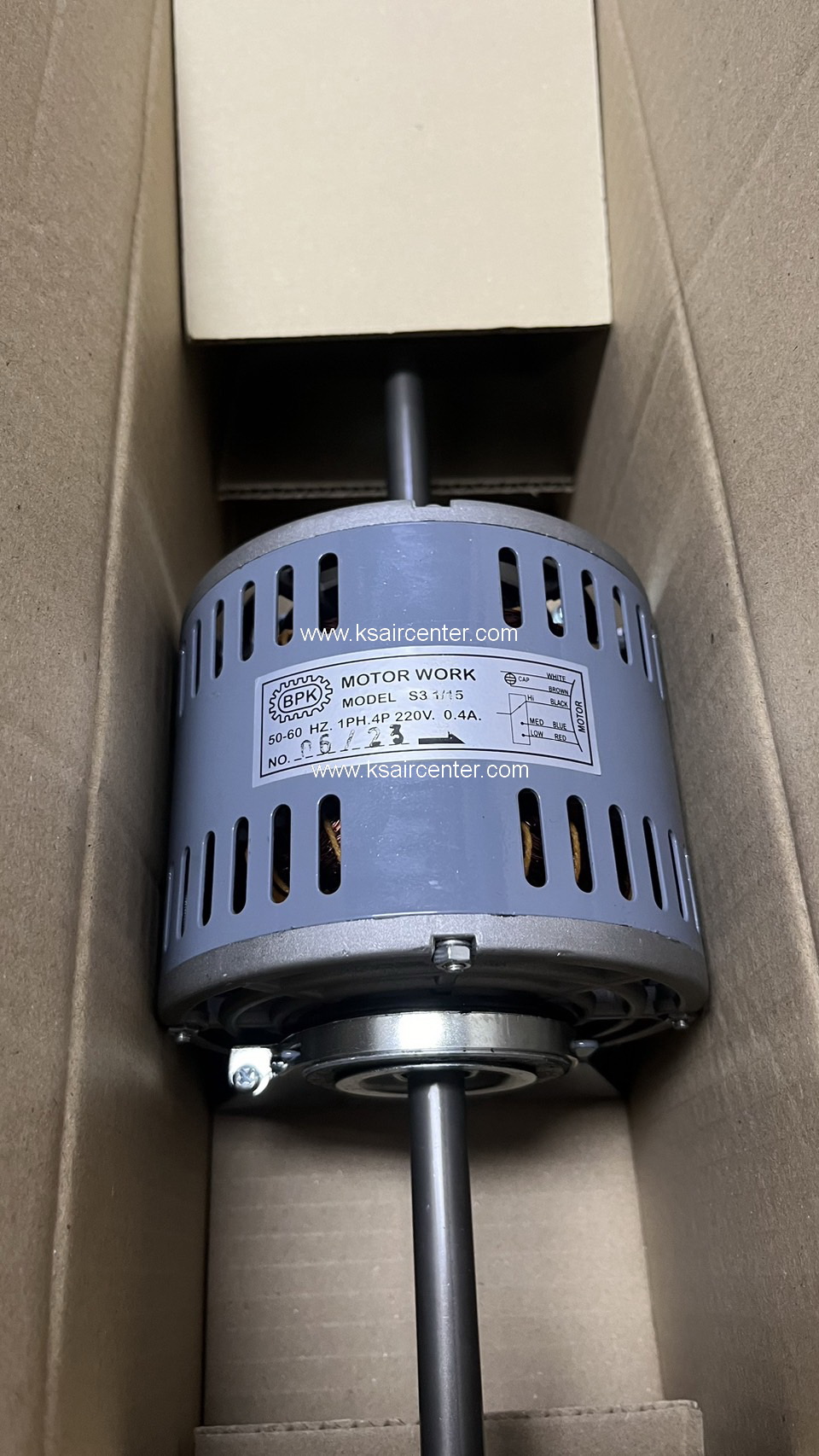มอเตอร์ แฟนคอยล์ BPK ขนาด 1/15 HP (รหัสสินค้า 064037)