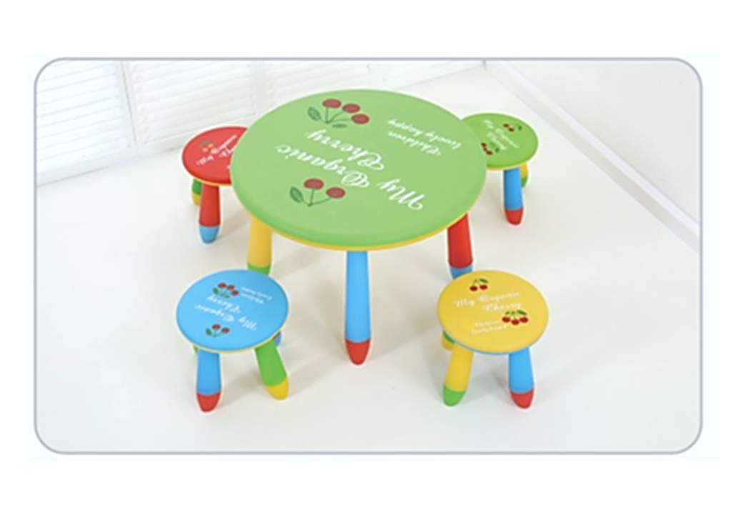ชุดโต๊ะกลมกิจกรรมหลากสี SET 2 พร้อมเก้าอี้ 4 ที่นั่ง โต๊ะเก้าอี้นักเรียน, โต๊ะเด็ก, เก้าอี้เด็ก, อนุบาล-ประถม โต๊ะ กิจกรรม โต๊ะพลาสติกขาเหล็ก,โต๊ะเขียนหนังสือเด็ก สั่งนำเข้า
