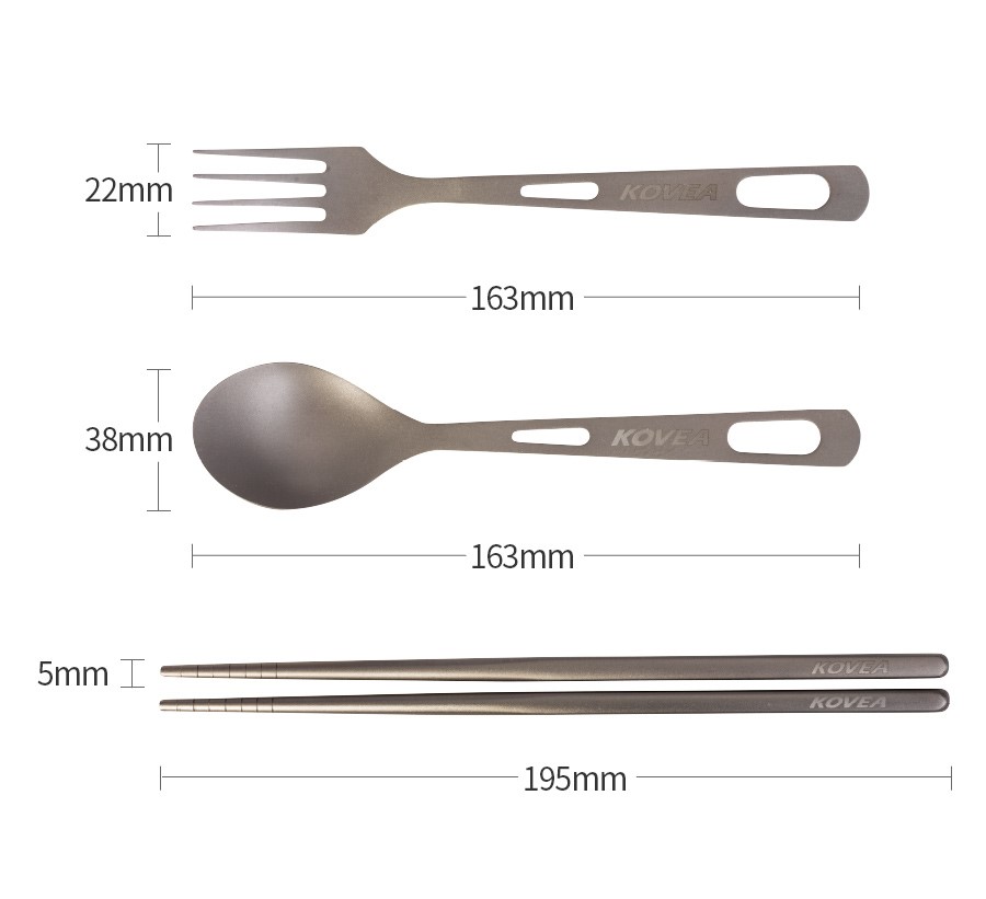 Titanium Cutlery Set