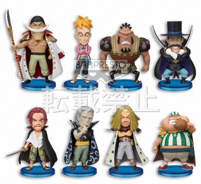 Whitebeard & Shanks Pirate Set ของแท้ JP แมวทอง - WCF Banpresto [โมเดลวันพีช] (8 ตัว)