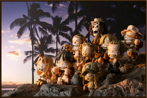 Straw Hat Pirates Chikai Set ของแท้ JP แมวทอง - Besmile Bandai [โมเดลวันพีช] (9 ตัว)