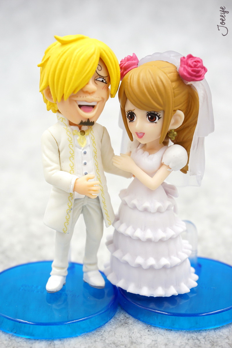 Sanji & Pudding Wedding ของแท้ JP แมวทอง - WCF Banpresto [โมเดลวันพีช] (2 ตัว)