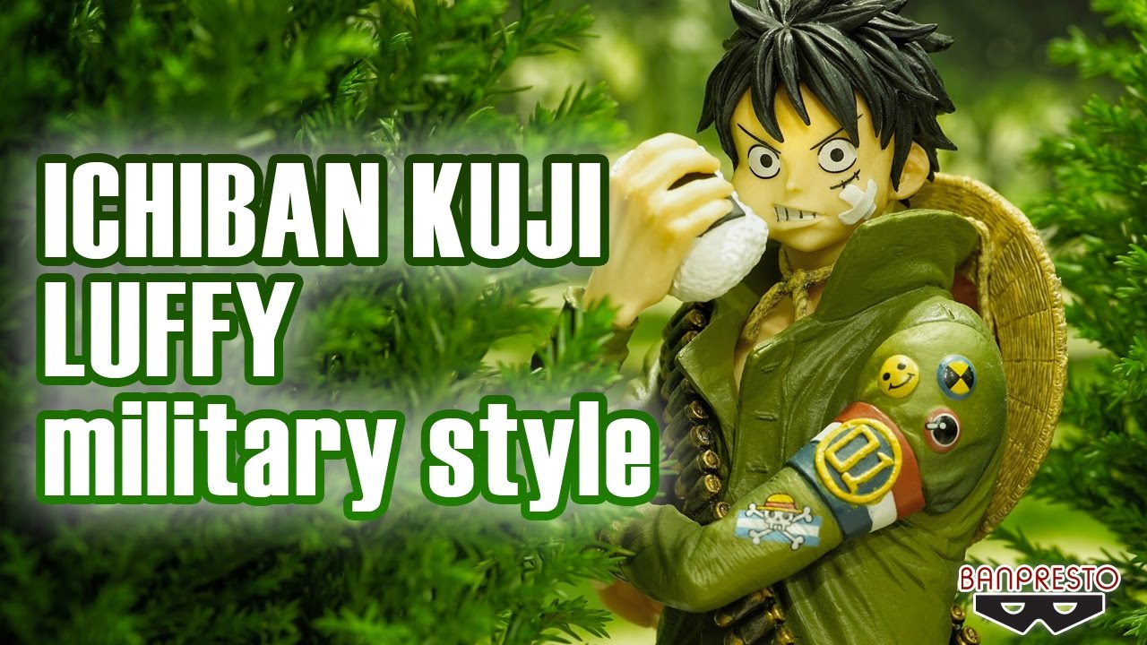 Luffy & Zoro Military Style ของแท้ JP แมวทอง - Ichiban Kuji Banpresto [โมเดลวันพีช] (2 ตัว)