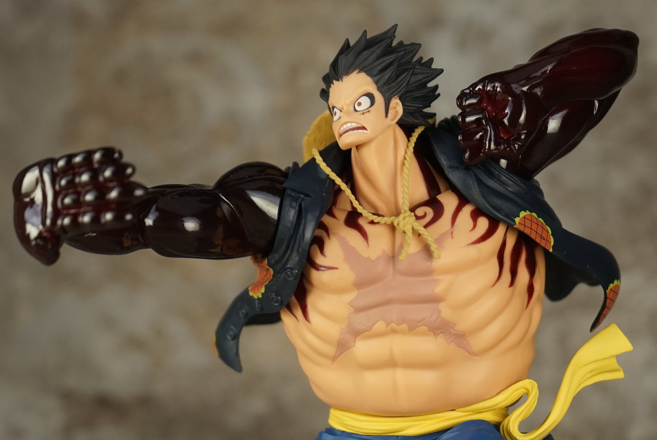 Luffy Gear 4 ของแท้ JP แมวทอง - Scultures Banpresto [โมเดลวันพีช]