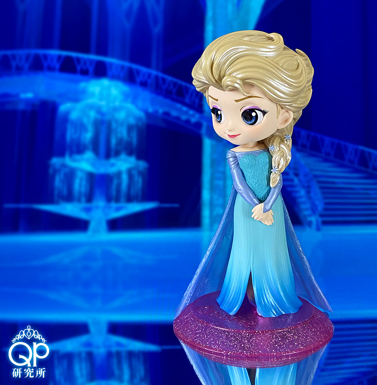 Elsa - Glitter Line ของแท้ JP - Q Posket Banpresto [โมเดล Disney]