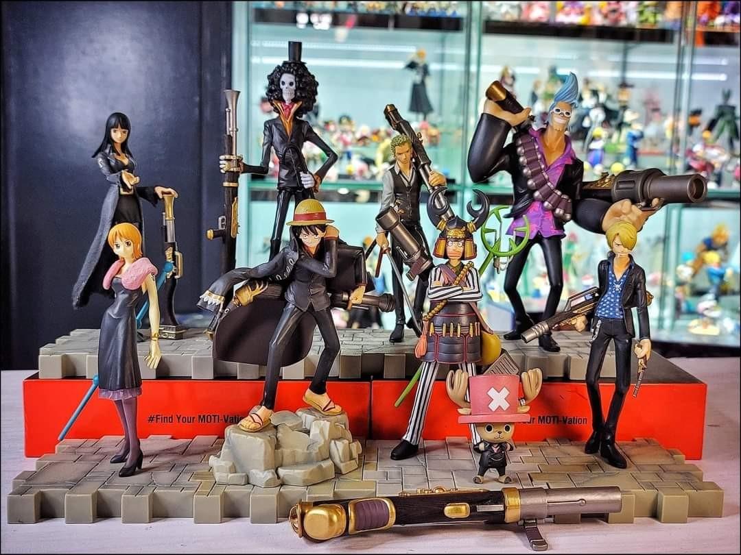 Straw Hat Pirates Strong World Set ของแท้ JP แมวทอง - Ichiban Kuji Banpresto [โมเดลวันพีช] (9 ตัว)