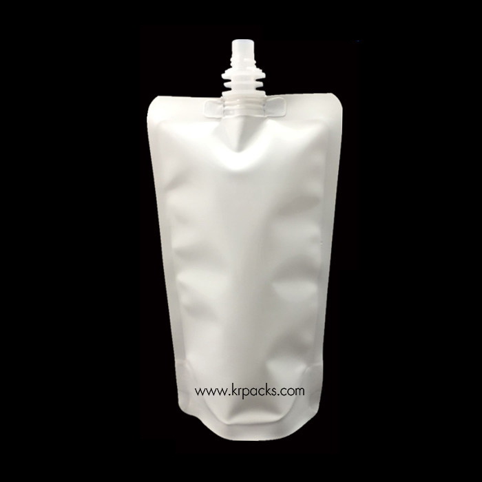 ถุงฝาเกลียว สีขาวนม