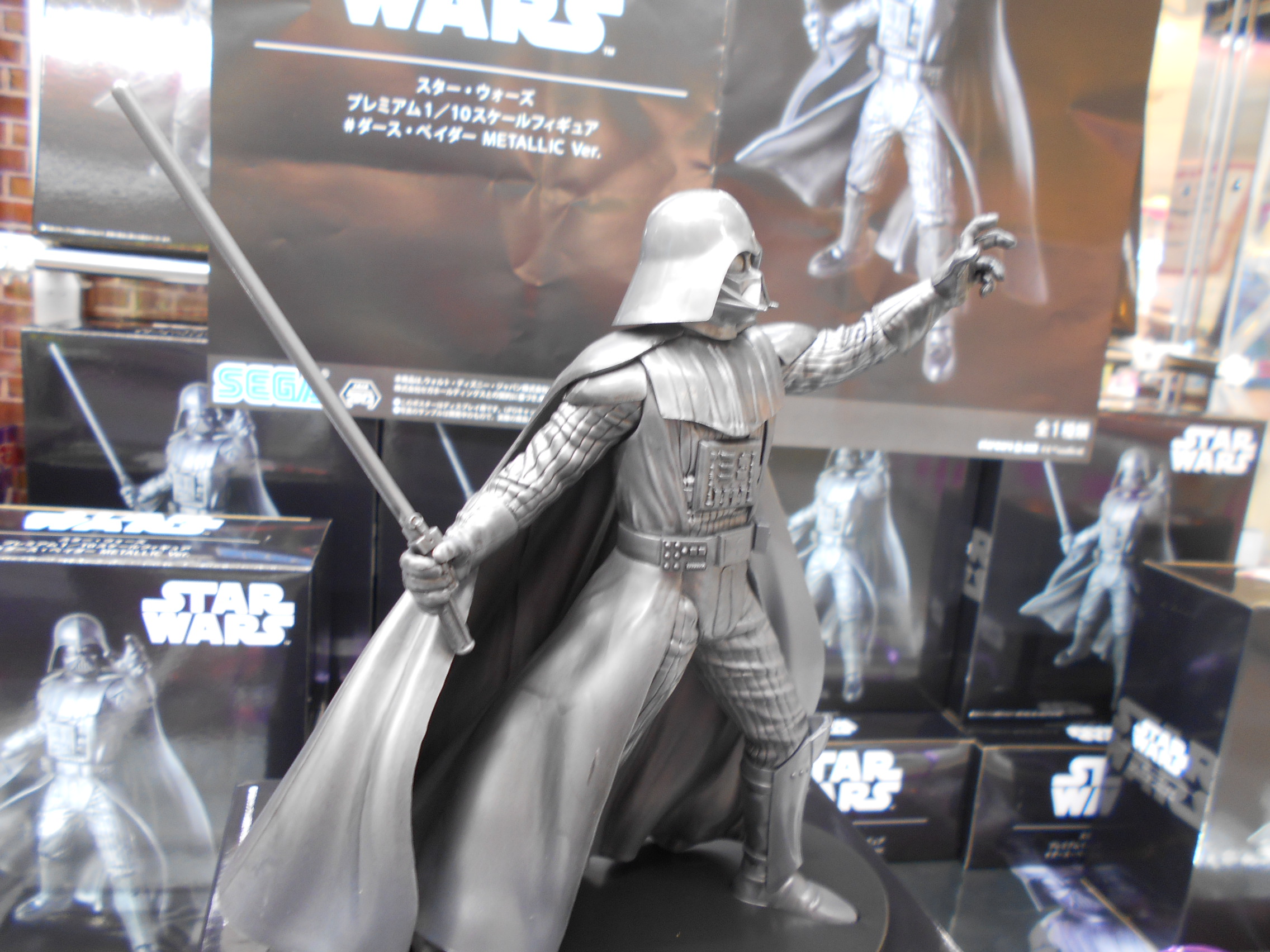 Darth Vader Metallic Version ของแท้ JP - Premium 1/10 Scale Figure Sega [โมเดล Star Wars]