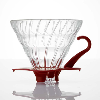 Hario V60 Glass Dripper 02 Red - VDG-02R