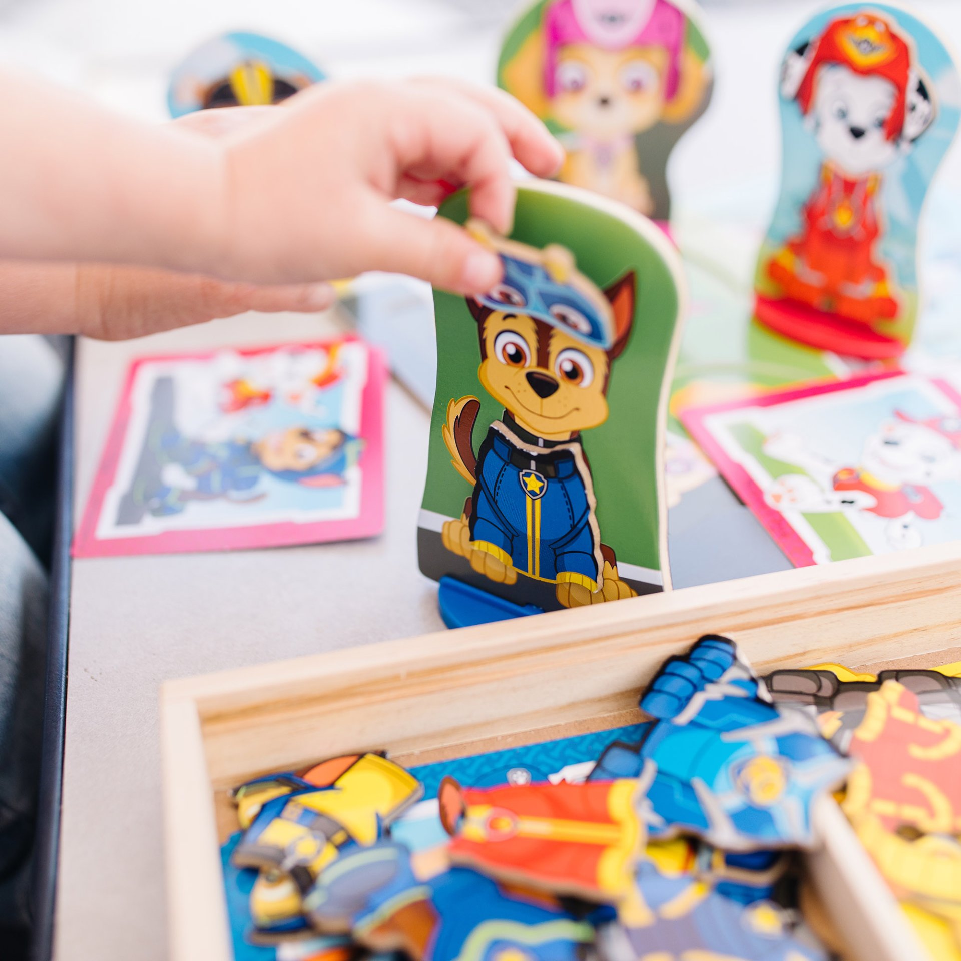 ตุ๊กตาแม่เหล็กแต่งตัว 48 ชิ้น PAW Patrol ของเล่นเสริมพัฒนาการเด็ก เสริมทักษะการเรียนรู้ สื่อการสอนอนุบาล พร้อมส่ง