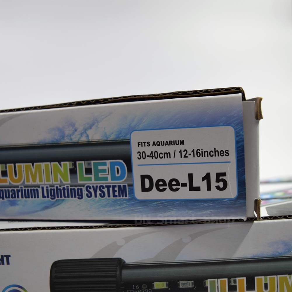 หลอดไฟ LED กันน้ำ ปรับไฟได้ 3 แบบ Deebow Dee-L15 กำลัง 4 วัตต์ ใช้กับตู้ขนาด 30-40 ซม. / 12-16 นิ้ว