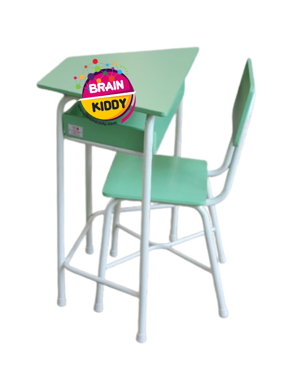 ชุดโต๊ะเรียนเดี่ยวคางหมูประถม-อนุบาล แบบมีช่องลิ้นชัก โต๊ะเก้าอี้ประถม-อนุบาล สั่งทำขนาดตามที่ต้องการได้ โต๊ะเขียนหนังสือเด็ก, โต๊ะกิจกรรม โต๊ะนักเรียน โต๊ะนักเรียนประถม พร้อมส่งในไทย