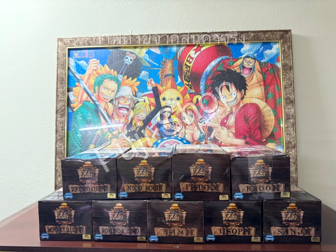 Straw Hat Pirates 15th Set ของแท้ JP แมวทอง - Grandline Men / Lady Banpresto [โมเดลวันพีช] (9 ตัว)