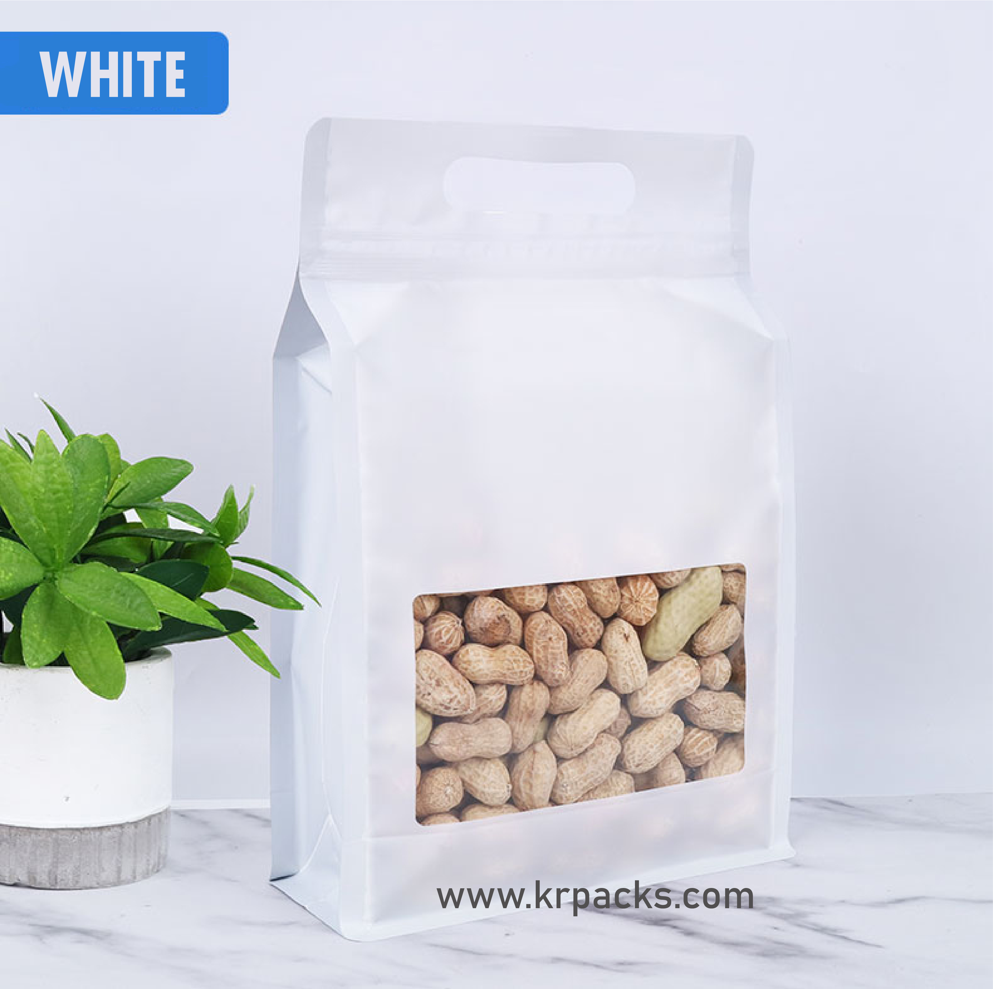 ถุงซิปขยายข้าง ก้นตั้ง เจาะหน้าต่าง ฟอยล์สี