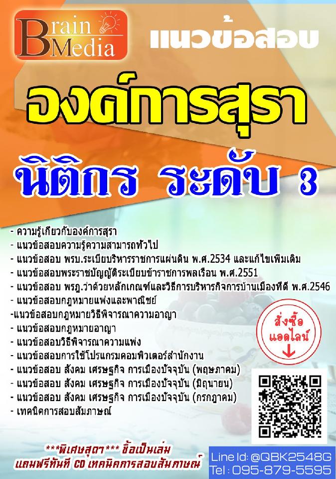 สรุปแนวข้อสอบ นิติกรระดับ3 องค์การสุรา พร้อมเฉลย
