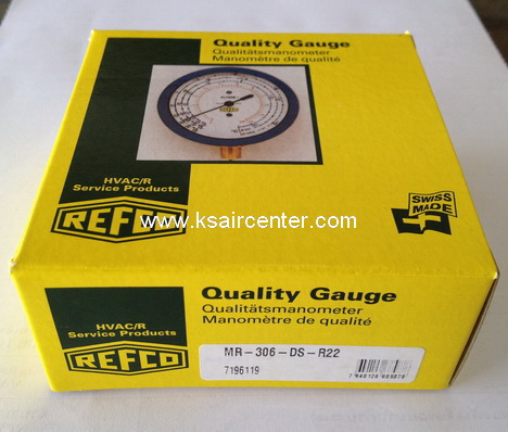 (ยกเลิก-แทนด้วย 001174) หัวเกจชาร์จน้ำยา REFCO แบบบรรจุน้ำมัน