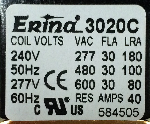 แมกเนติก ERINA 30A 2 ขา (2P) (รหัสสินค้า 069001)