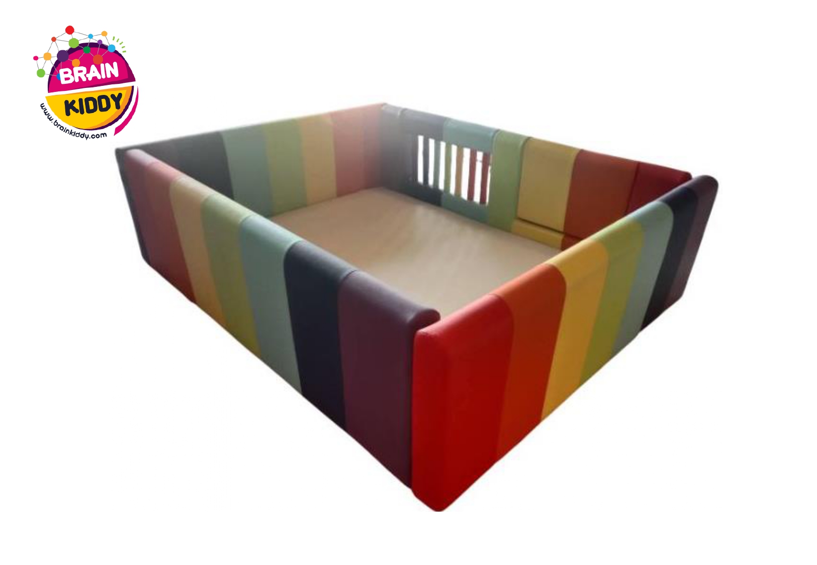 คอกกั้น สีรุ้ง, คอกกั้นเด็ก,เตียงเด็ก,เบาะหนังนุ่มนิ่ม softplay, indoor playground kidszone ,สวนสนุกในร่ม ,รับสั่งทำบ่อบอล เตียงเด็กตามขนาด ขนาด 3,5,6 ฟุต