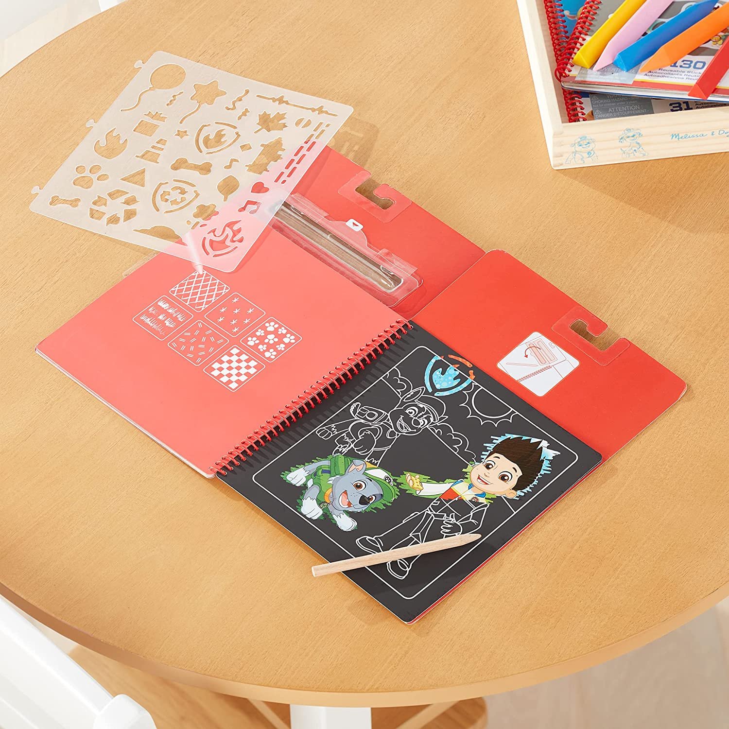 ชุดกระดาษขูดสีรุ้ง 10 แผ่น PAW Patrol ชุด A ของเล่นเสริมพัฒนาการเด็ก เสริมทักษะการเรียนรู้ สื่อการสอนอนุบาล พร้อมส่ง