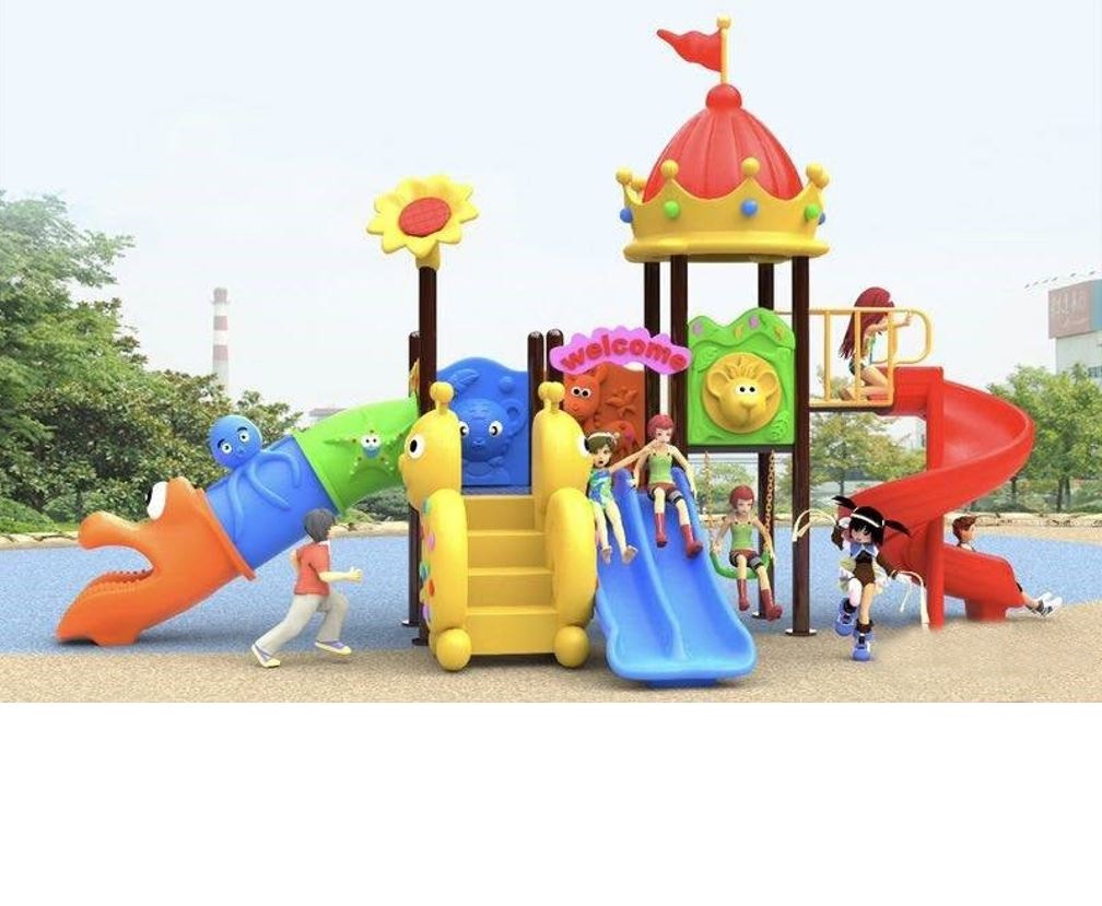 เครื่องเล่นสนามกลางแจ้ง เครื่องเล่นสนามในร่ม, ชุดโดมมงกุฎพาเพลิน ,สไลเดอร์, กระดานลื่น, ของเล่น,ครุภัณฑ์สนามเด็กเล่น, สพฐ,โครงการโรงเรียนประชารัฐ