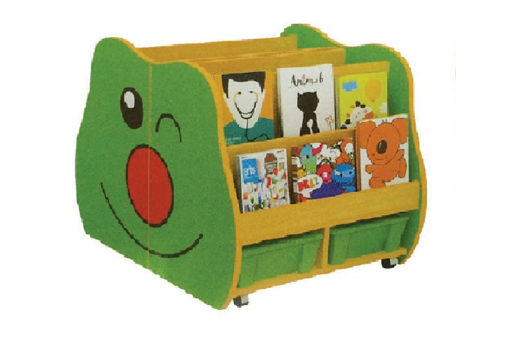 เฟอร์นิเจอร์เด็ก,ชั้นวางหนังสือเด็ก,ชั้นวางหนังสือตัวการ์ตูน สินค้าพร้อมส่ง คิดค่าส่งตามจริง สินค้าราคาโรงงาน ขนาด : 60 x 78 x 60 ซม.