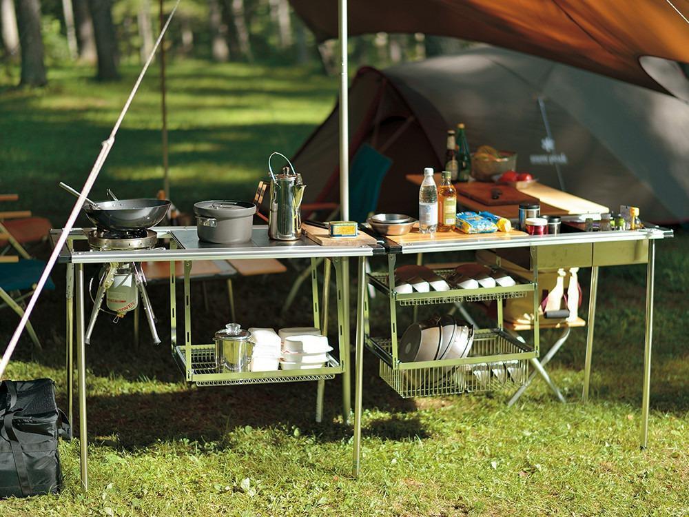 SnowPeak Iron Grill Table hanging rack frame 2 stages set CK-220