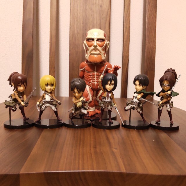 Titan Set ของแท้ JP - WCF Banpresto [โมเดล Attack of Titan] (7 ตัว)