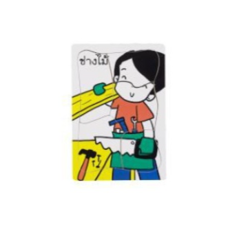 ชุดภาพตัดต่ออาชีพ, ของเล่นไม้,ของเล่นเสริมพัฒนาการ, ของเล่นเด็กอนุบาล, สื่อการสอนเด็กอนุบาลมอนเตสซอรี่ ,montessori, สื่อการสอนประถม