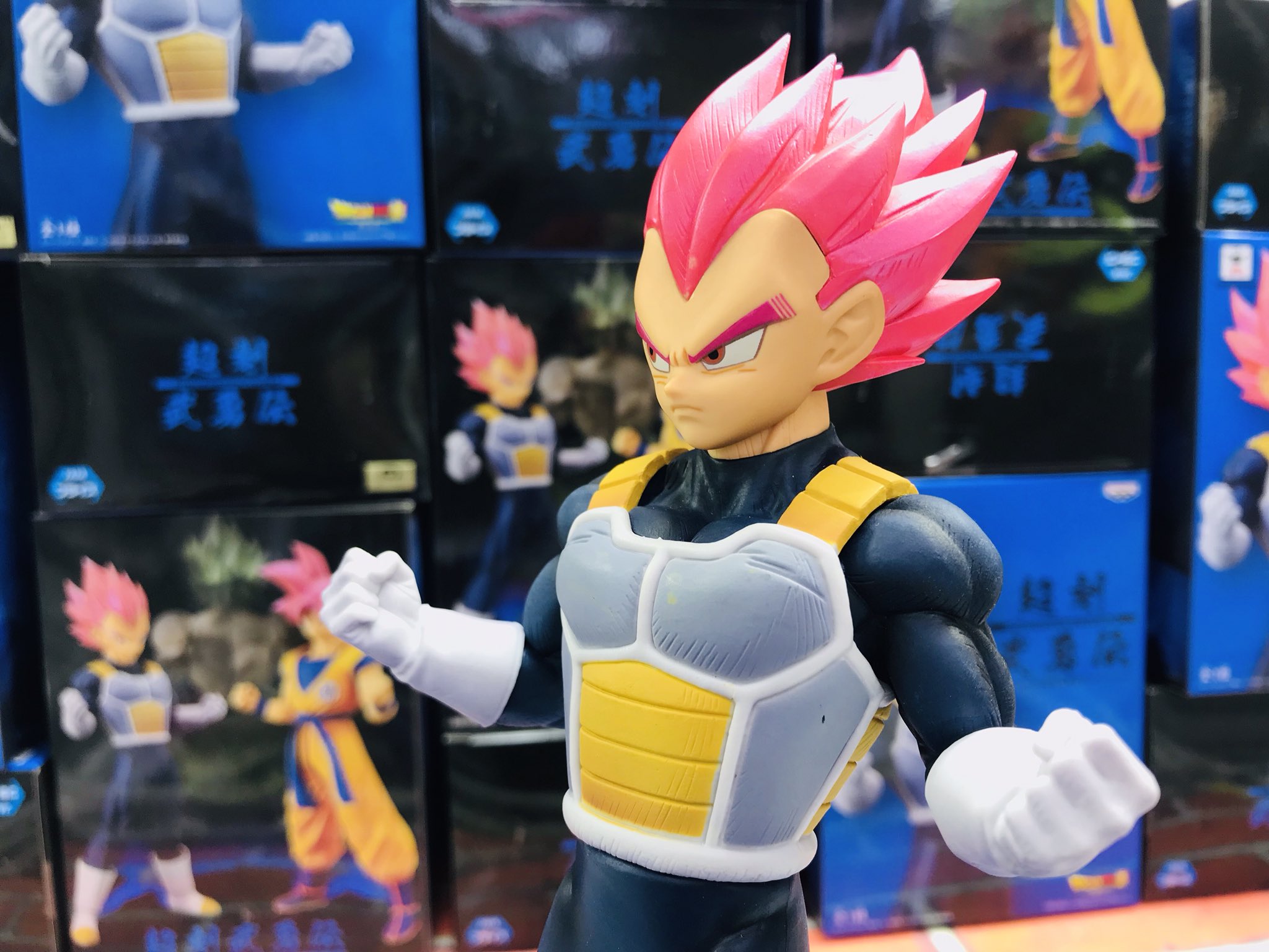 Vegeta Super Saiyan God ของแท้ JP แมวทอง - Choukoku Buyuuden Banpresto [โมเดลดราก้อนบอล]