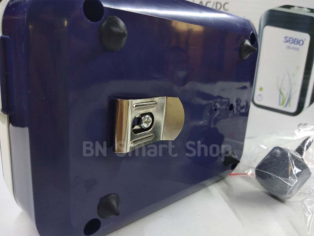 ปั้มลม ปั้มออกซิเจน 2 ทาง SOBO SB-4000 ปั้มลมทำงานอัตโนมัติเมื่อไฟดับ