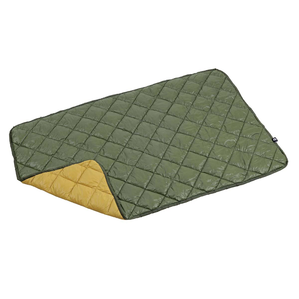 Captain Stag CS Fiber Down Blanket 120☓75cm (Moss Green☓Camel) UM-1555