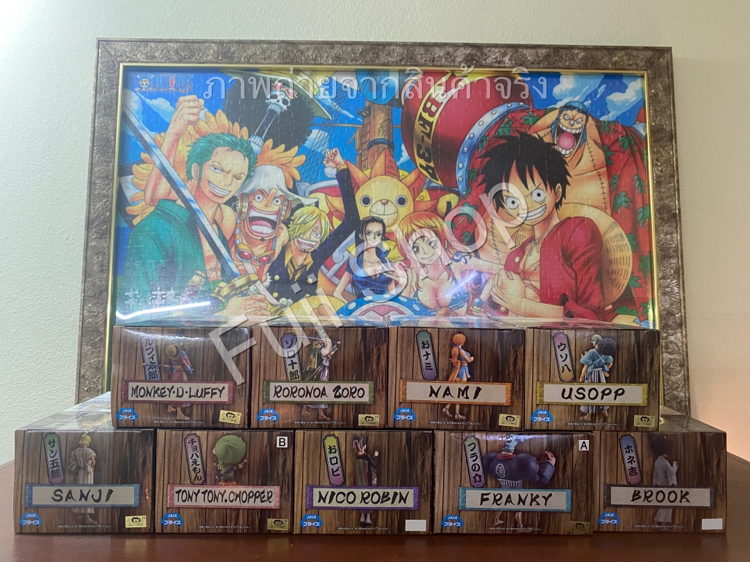 Straw Hat Pirates Wano Set ของแท้ JP แมวทอง - Grandline Men / Lady Banpresto [โมเดลวันพีช] (9 ตัว)
