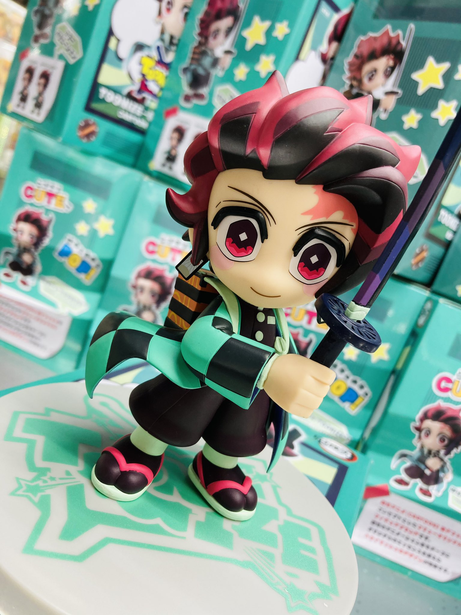 Tanjiro Cartoon Color ของแท้ JP - Toonize FuRyu [โมเดล Demon Slayer]