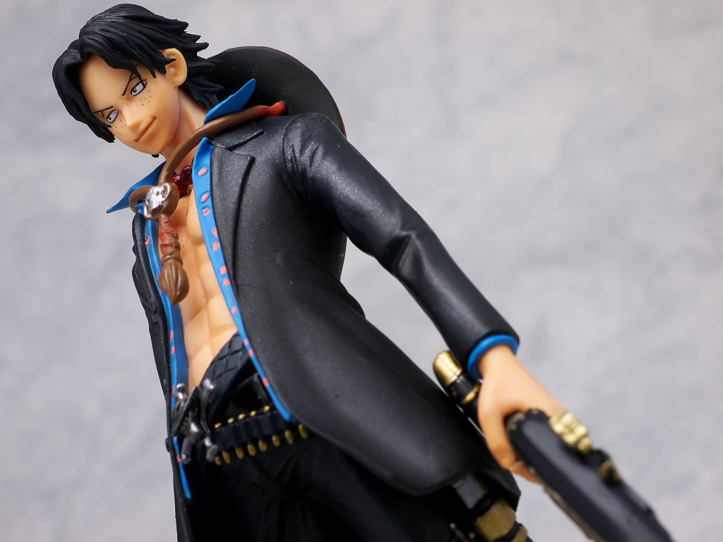 Ace Strong World ของแท้ JP แมวทอง - Figuarts Zero Bandai [โมเดลวันพีช]