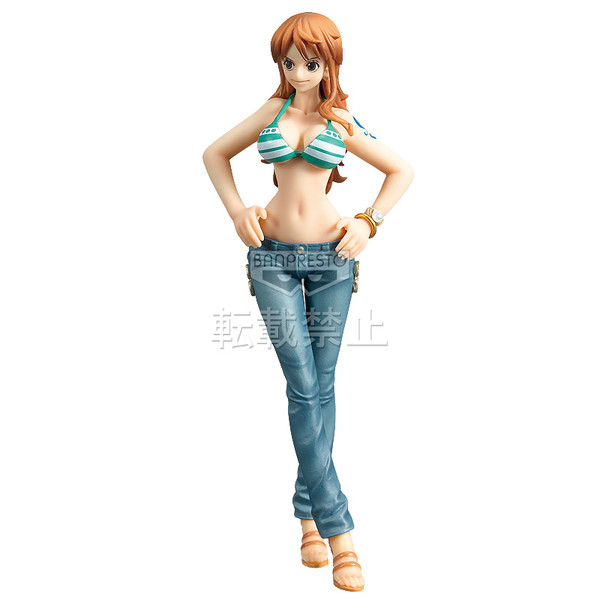 Straw Hat Pirates New World Set ของแท้ JP แมวทอง - Grandline Men / Lady Banpresto [โมเดลวันพีช] (9 ตัว)
