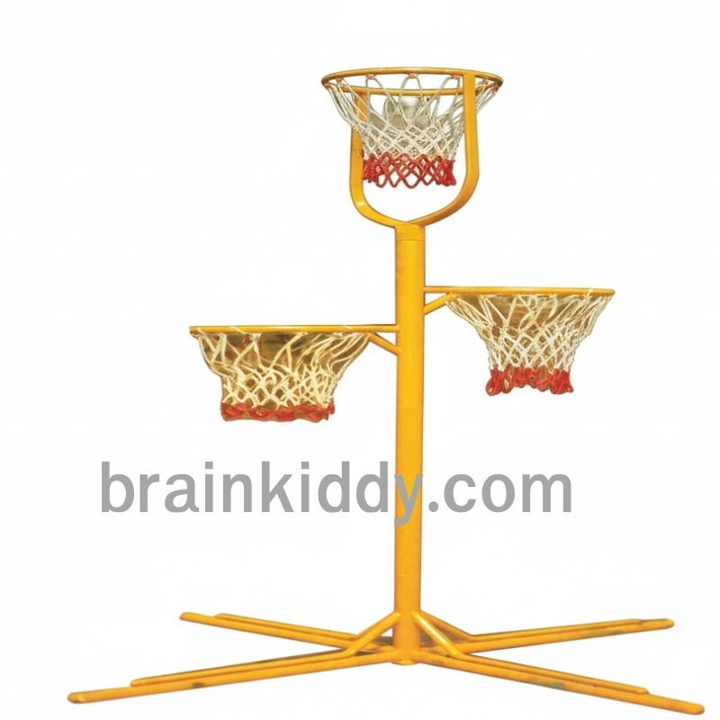 แป้นบาส 3 ห่วง, เครื่องเล่นสนามกลางแจ้ง , เครื่องเล่นสนามแบบเหล็ก,ชิงช้า,สไลเดอร์,โยกเยกเหล็ก, ม้าหมุน, OutdoorPlayground, ราคาโรงงาน ขนาด 150x150x200 ซม.