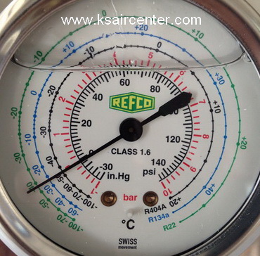 (ยกเลิก-แทนด้วย 001188) หัวเกจชาร์จน้ำยา REFCO แบบบรรจุน้ำมัน