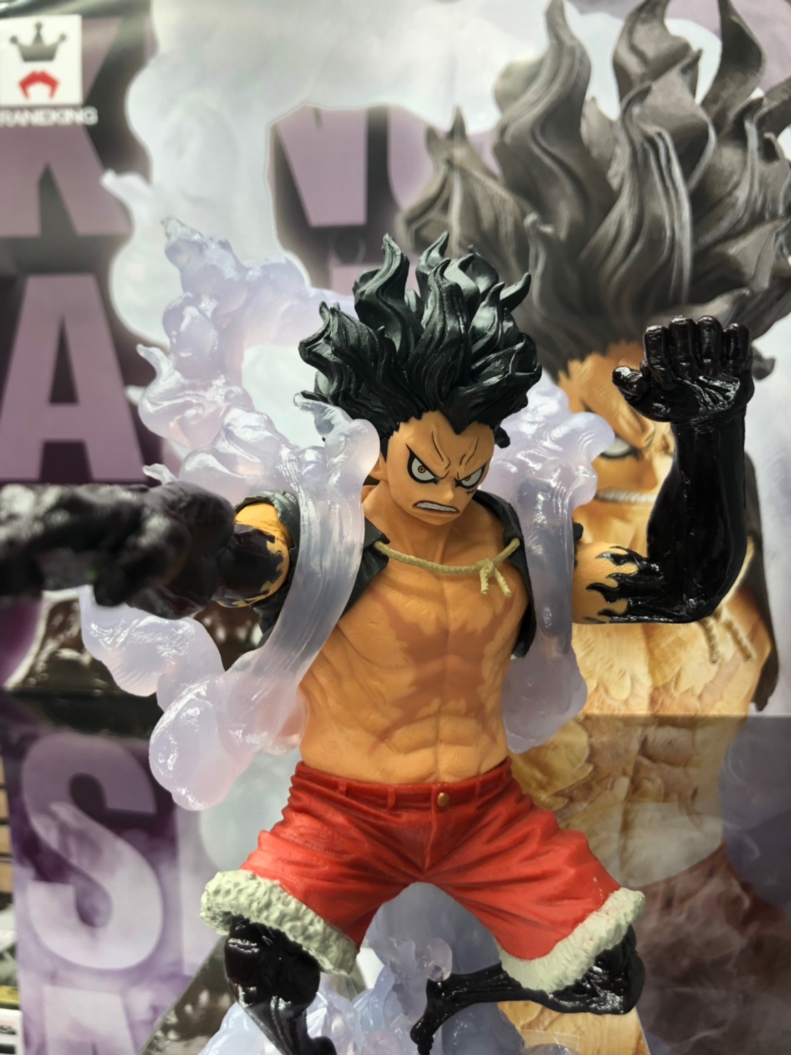Luffy Gear 4 Snake Man ของแท้ JP แมวทอง - King of Artist Banpresto [โมเดลวันพีช]