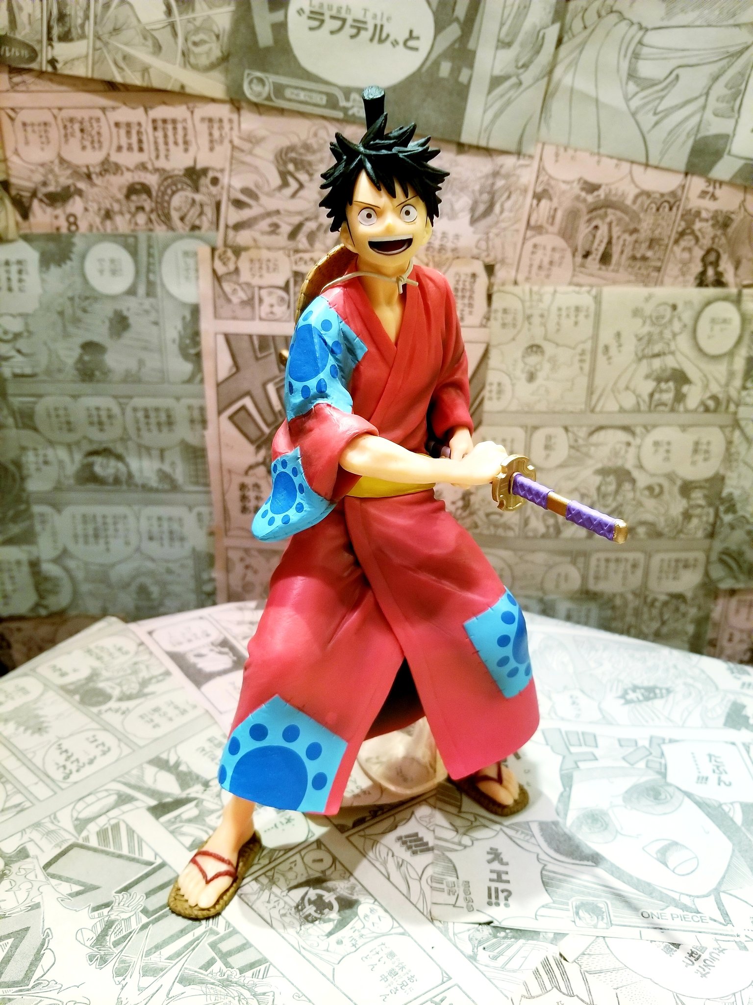 Luffy Wano ของแท้ JP แมวทอง - Ichiban Kuji Banpresto [โมเดลวันพีช]