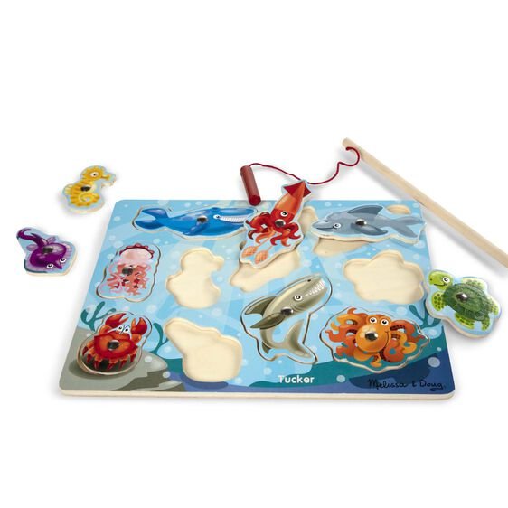 Fishing Magnetic Puzzle Game พัซเซิลแม่เหล็ก ตกปลา บอร์ดเกมแม่เหล็ก, ของเล่นเสริมพัฒนาการ, ของเล่นเด็ก,พร้อมส่ง