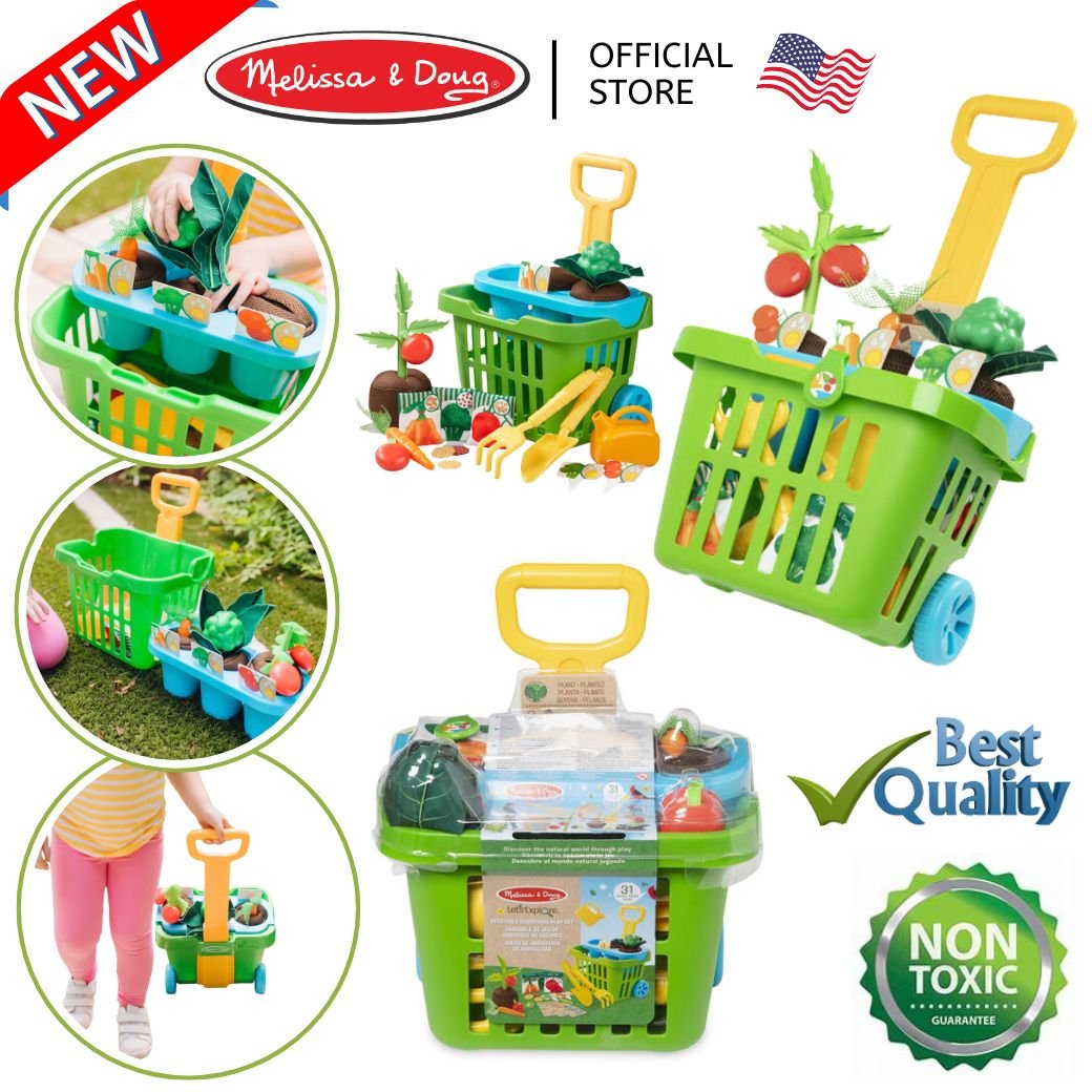 ชุดของเล่นปลูกผักผลไม้,ตะกร้าชาวสวนจำลอง,รถเข็นทำสวน,ของเล่นบทบาทสมมติ,ของเล่นเสริมพัฒนาการ ,ของเล่นพลาสติก, สื่อการสอนอนุบาลพร้อมส่ง