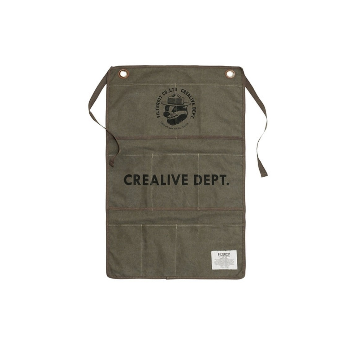 Mix Badger Canvas Wall Storage Green