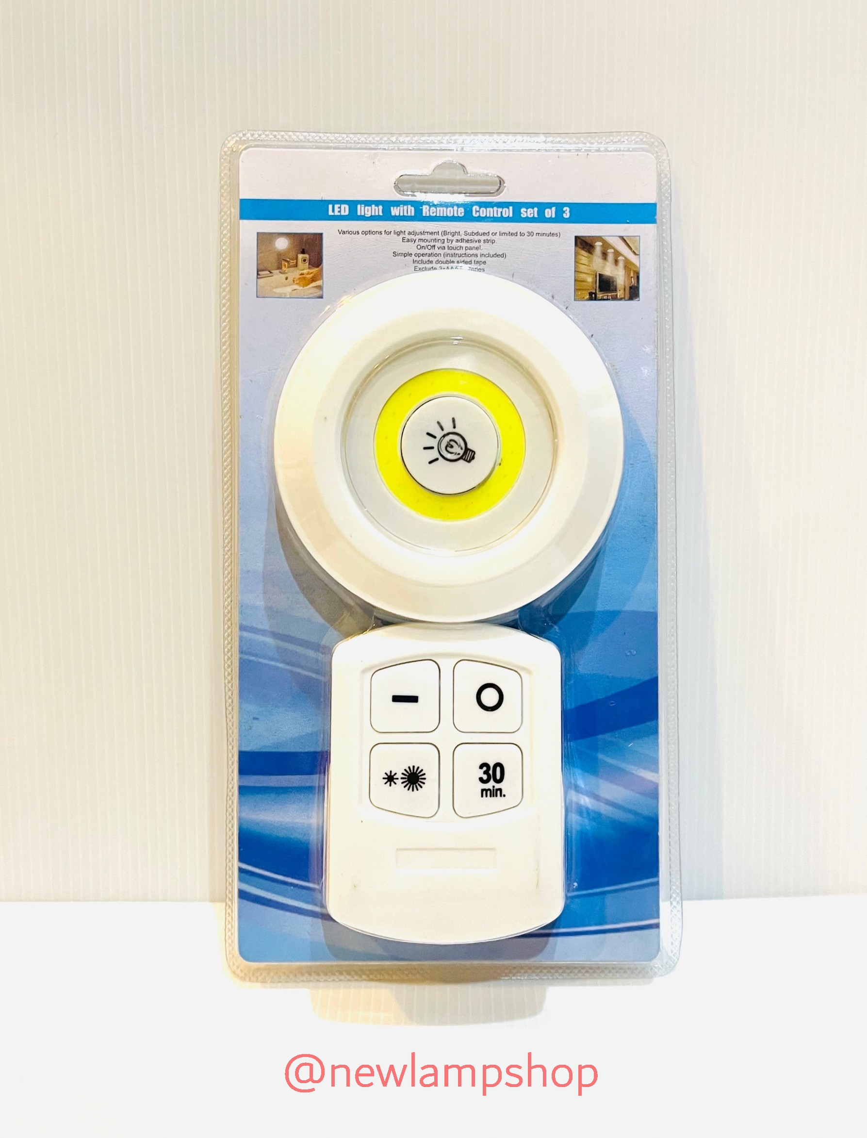 ไฟทางเดิน ไฟติดผนัง LED 1 ชุด พร้อมรีโมท