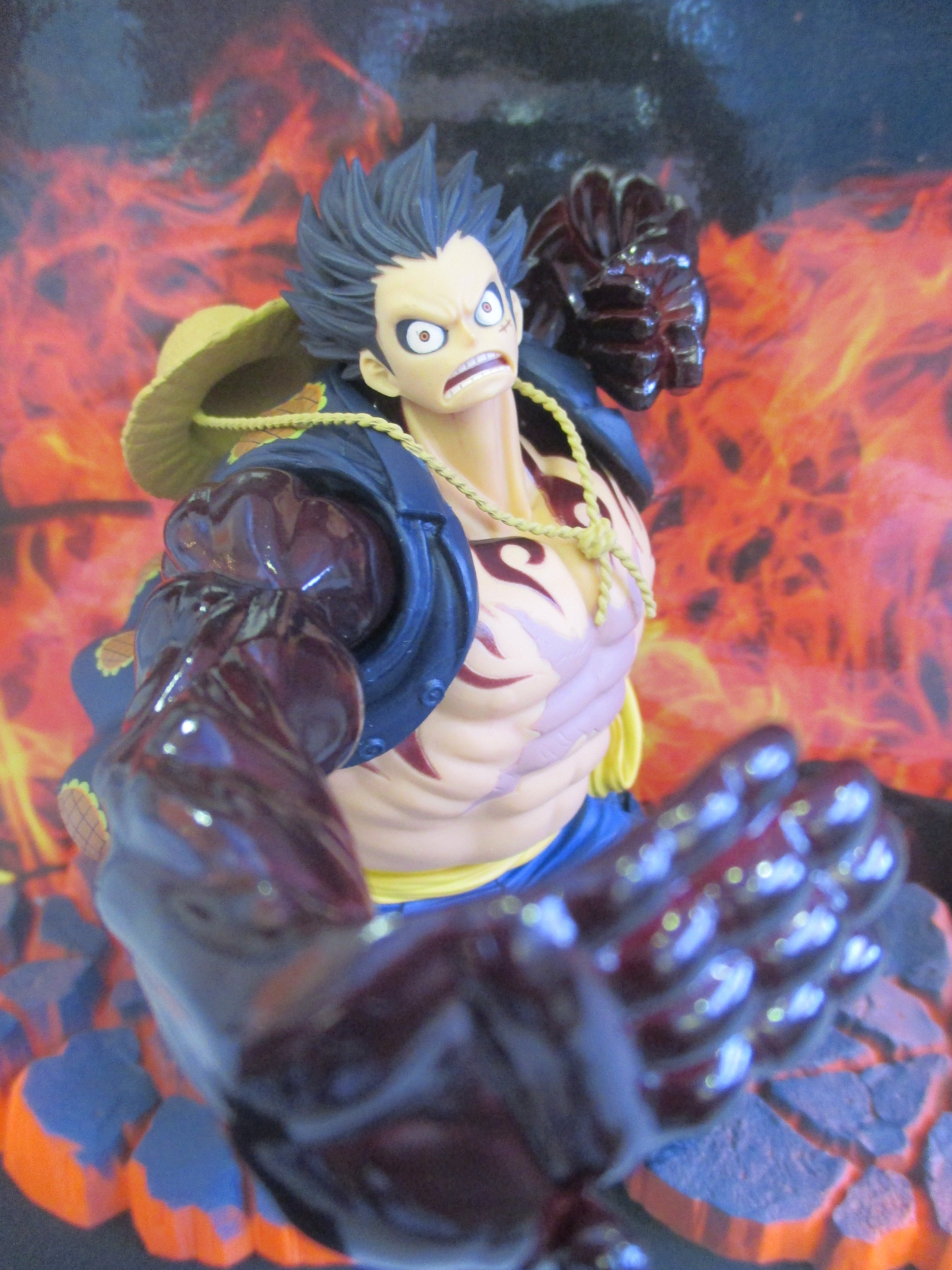 Luffy Gear 4 ของแท้ JP แมวทอง - Scultures Banpresto [โมเดลวันพีช]
